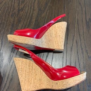 Christian Louboutin Slingback Wedges Size 39